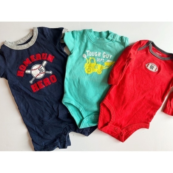 Carters • 3 Piece Bundle Set Baby Bodysuit Onesies - Picture 1 of 7